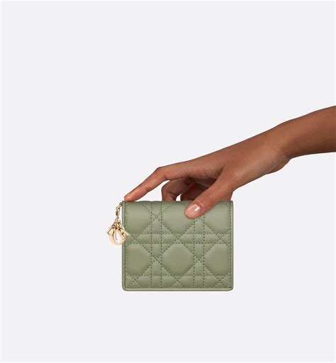 dior lady dior mini wallet